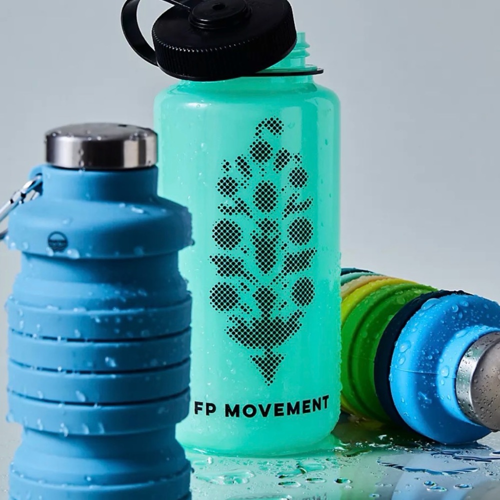 Glow-in-the-Dark Water Bottle FP Movement NWT COLOR- Green